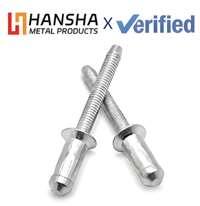 Rivets aveugles à tête dôme en aluminium à extrémité fermée, classe 4.8 ASME, 12.9 OEM, en acier inoxydable, nylon, anodisés brillants, personnalisés - Product Image 4