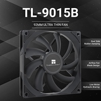 Thermalright TL-9015B 92mm Ultra Thin PWM PC Fan 15mm 2700RPM 42.58CFM S-FDB V2 pour le refroidissement du PC compact
