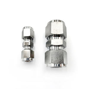 계측용 튜빙 유니온 피팅 튜브-튜브 유니온 사이즈 1/2인치 6000psi 316 스테인리스 스틸 직선 유니온 커넥터 - Product Image 4