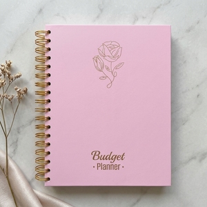 Agenda Personalizzata con Copertina Rigida e Spirale, Pianificatore di Budget a 12 Mesi, Registro delle Spese e del Budget Domestico - Product Image 1