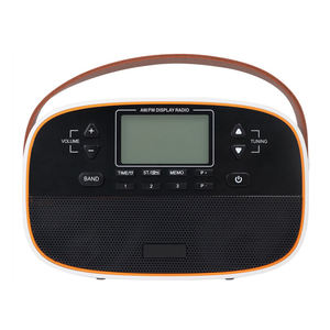 Radio AM FM Portátil de Doble Banda con Pantalla LCD, Asa de Cuero, Estaciones Preestablecidas y Recepción de Alta Sensibilidad para Exteriores - Product Image 3