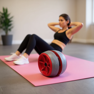 Red 16cm Rebound Ab Wheel Durable for Ab <b>Roller</b> Wheels for Core <b>Exercise</b> - Product Image 2