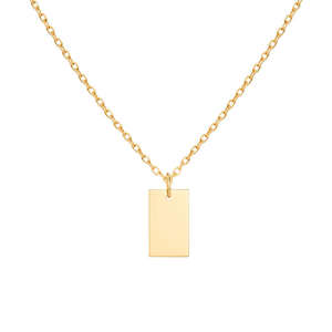 Bijouterie Fabricant Collier Acier Inoxydable Personnalisé Mot Message Lettre Gravé Plaqué Or Pendentif Collier Bijoux pour Femmes - Product Image 5