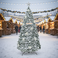 Premium Hochwertiger Künstlicher Pop-up Weihnachtsbaum 180 cm, Dekoriert und Aufstellbar für Festliche Heimdekoration