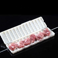 Nouvel Outil Innovant pour Brochettes de Barbecue en Plastique : Spatule et Pince, Résistant à la Chaleur, Facile à Nettoyer, Conçu pour la Sécurité Alimentaire