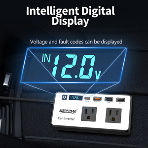 Tùy chỉnh <span class=keywords><strong>mini</strong></span> xách tay xe biến tần <span class=keywords><strong>Power</strong></span> <span class=keywords><strong>Inverter</strong></span> Car Charger Adapter 12V 110V Off Grid DC để AC biến tần - Product Image 4