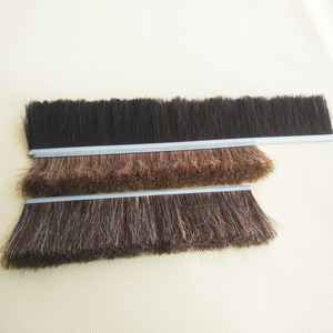 Natuurlijke Vezel Schuifdeur Draaiende <span class=keywords><strong>Strip</strong></span> Borstel Metalen Achterkant <span class=keywords><strong>Strip</strong></span> Borstel - Product Image 2