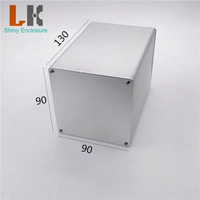 Boîtier d'amplificateur de puissance en aluminium extrudé DIY 90*90*100mm, boîtier de carte de circuit imprimé, boîtier électronique en aluminium anodisé personnalisé