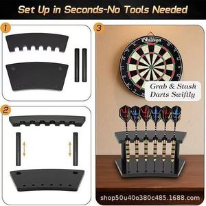 Dart Storage Rack 2 Tier Standing Desktop Organizer For Darts <b>Home</b> Use - Product Image 2