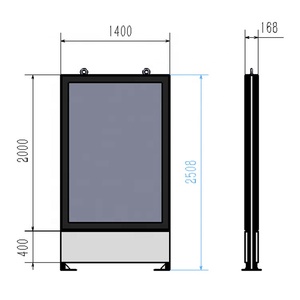 Chino fábrica de marco de aluminio rectángulo <span class=keywords><strong>led</strong></span> de <span class=keywords><strong>desplazamiento</strong></span> de la calle de cartel de publicidad caja de luz signos - Product Image 6