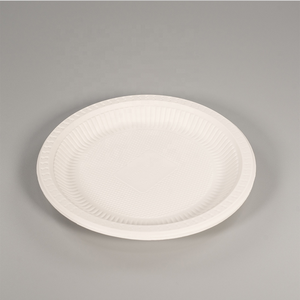 Plats de fête en amidon de maïs et en plastique élégants biodégradables et jetables - Product Image 5
