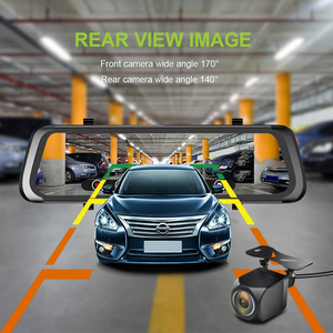 <span class=keywords><strong>Camera</strong></span> <span class=keywords><strong>DVR</strong></span> Gương Chiếu Hậu Xe Hơi Truyền Phát Trực Tiếp Ống Kính Kép 10 Inch Máy Ghi Hình Nhìn Đêm Hình Ảnh Đảo Chiều Full HD 1080P - Product Image 3