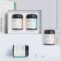 Conteneur à pilules médical personnalisé de 250 ml, 270 ml, 500 ml, 300 ml, boîte de conditionnement en verre borosilicate vide pour compléments alimentaires, vitamines, capsules