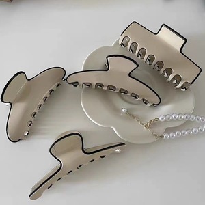 Juego de Pinzas para el Cabello Coreanas Personalizadas 2026 para Mujer, Pinzas Grandes y Sencillas de Acetato, Geométricas, de Color Sólido, Accesorios de Moda para el Cabello - Product Image 3