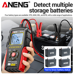 Aneng เครื่องทดสอบแบตเตอรี่รถยนต์จำเป็น BT175 12V/24V 100-1700 CCA อุปกรณ์วิเคราะห์เริ่มชาร์จแบตเตอรี่ตะกั่วกรด100% - Product Image 4