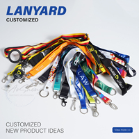 Cordón de Poliéster Lavable y Resistente con Gancho de Metal Colorido y Clips de Plástico Personalizados por el Fabricante