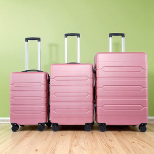 Valise de voyage modèle 808, légère, avec poche zippée, roulettes universelles, pour voyages d'affaires, unisexe, couleur unie - Product Image 4