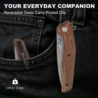 Couteau de poche Damas de haute qualité ZMRYDS pour hommes, outil EDC, couteau pliant de survie et de chasse
