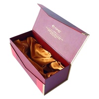 Boîte d'emballage pliable en carton durable, 50 pièces, boîte pour le vin de raisin, avec ruban en mousse, vente en gros d'usine