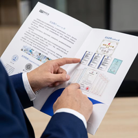 Carpeta de Archivos de Oficina de Cartón de Alta Calidad con Logotipo Personalizado A4, Duradera, Resistente a los Arañazos, con Ranura para Tarjetas, para Uso Corporativo