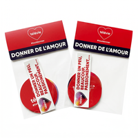 Pegatinas de Vinilo Impermeables con Logotipo de Marca Personalizado, en Bolsas OPP con Tarjetas de Presentación, Paquetes de Pegatinas de Lujo Personalizados para Promoción, MOQ Bajo