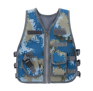 <span class=keywords><strong>Chaleco</strong></span> Táctico Ajustable de Tela Oxford con Camuflaje Negro para Juegos de Entrenamiento, Compatible con Armas, Unisex, para Exteriores, para Niños y Adultos - Product Image 4