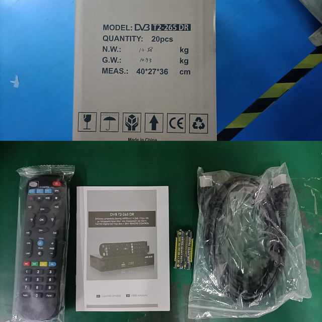 TDT Full HD H.265 HEVC DVB-T2 Set Top Box Digital TV Receptor Receive TDT TV Receiver   Decoder Satellite