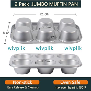 Black Carbon Steel Nonstick Eco-friendly Durable Muffin Pan Rectangle <b>Baking</b> <b>Tray</b> 0.7mm Thickness <b>Oven</b> Safe <b>for</b> Cupcakes Mini - Product Image 2