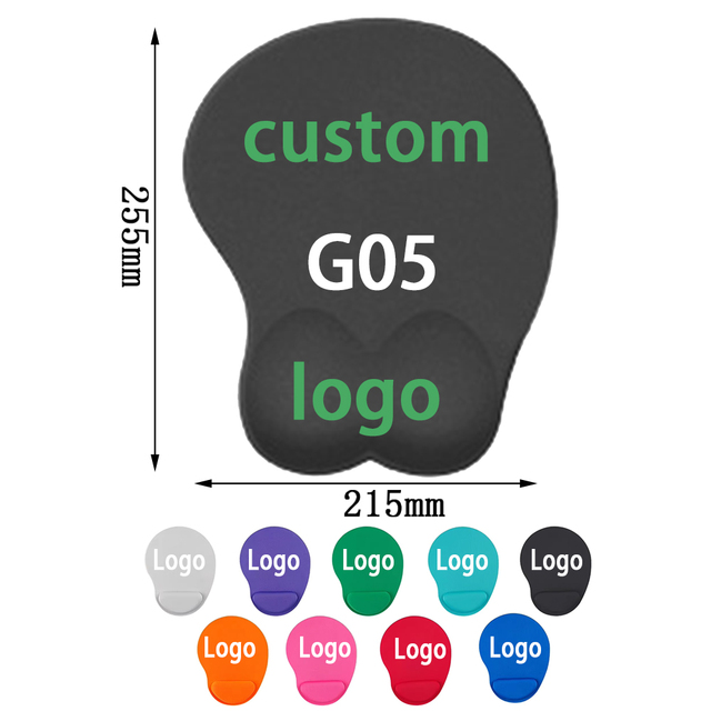 FS-G05 Custom Logo Anime Wrist Rest Mouse Pad Ergonomic Design Wrist Pain Relief Silicone Mouse Pad/Mat Office Gaming Stock