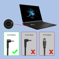 Cargador de Alta Potencia de 180W para Portátiles, 20V 9A, Conector DC de 4.5x3.0mm, Repuesto de Adaptador de Corriente para Portátiles MSI Gaming