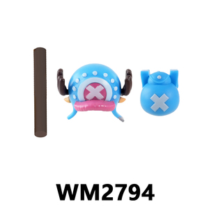 WM6193 Anime One Piece Tony Tony Chopper Roronoa Zoro Monkey D. Luffy Sanji Nami Nico Robin Mini Blocchi da Costruzione Giocattoli per Bambini - Product Image 3