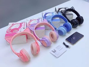 Audífonos BT638 Macaron con Luz <span class=keywords><strong>de</strong></span> Respiración Colorida Degradada, Audífonos <span class=keywords><strong>de</strong></span> Oreja <span class=keywords><strong>de</strong></span> <span class=keywords><strong>Gato</strong></span>, Audífonos Estéreo B39 BT 5.3 para Juegos, Música, Niños - Product Image 5