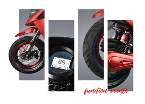 Latest <strong>Model</strong> Electric Moped Retro <strong>Motorbike</strong> High Speed 50km/h Electric Scooter EU Warehouse Electric Motorcycle Adult Scooter - Product Image 5