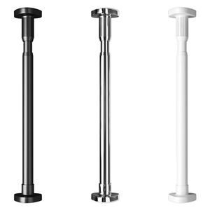 Chất Lượng Tốt Khách Sạn Không Có Khoan Rèm Cực Que Mùa Xuân Ngoài Trời Trắng Mở Rộng Rèm Thanh Và Đường Ray - Product Image 6