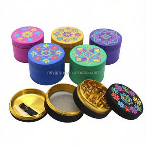 Broyeur à rouleaux en aluminium souple personnalisé, finition pré-mat, 40/50/55/63mm, avec revêtement en caoutchouc <span class=keywords><strong>pour</strong></span> effacement <span class=keywords><strong>de</strong></span> peinture, <span class=keywords><strong>pour</strong></span> cigarettes et tabac brillant - Product Image 1