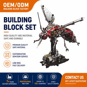 MJI 13104 Mechanical Mosquito, ABS Plastic MOC <strong>Bricks</strong> With Lights, Science Educational Animal Assembly Toy Wholesale - Product Image 1