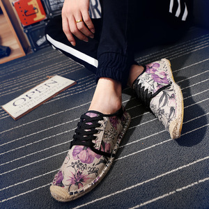 <span class=keywords><strong>Espadrilles</strong></span> de créateur pour femme Semelle en jute Semelle compensée tressée Plateforme Mules Coussin Noir Toile Chaussures Slip-On Léger pour l'été - Product Image 3