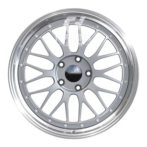 Jantes de voiture de course forgées en alliage d'aluminium Hongcheng personnalisées 5X114.3 5x120, design en maille, 2 pièces, <span class=keywords><strong>18</strong></span>-26 pouces, 7J-13J, peintes - Product Image 2