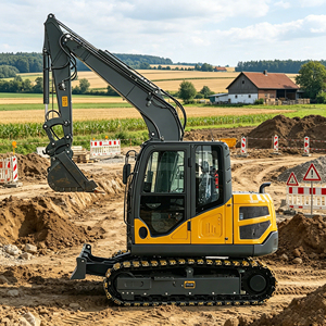Spedizione Gratuita Escavatore da 6,5 Tonnellate con Motore EURO 5 per Ristrutturazione di Cortili Agricoli, Scavo, Tunnel Minerari, Escavatore Cingolato per Tutti i Terreni - Product Image 5