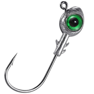 Cabezas de jig luminosas de 3.5g, 5g, 7g, 10g para pesca con señuelos de fútbol, anzuelos de jigging de acero de alto carbono con ojos de pez 3D - Product Image 1