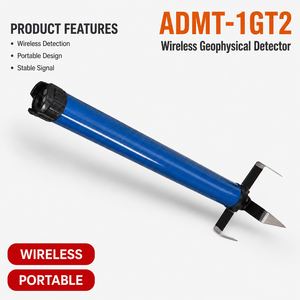 Détecteur de fuites d'eau et de métaux souterrains ADMT-1GT2 nouvelle génération, pour des échantillonnages jusqu'à 100 m de profondeur, IP54, en plastique ABS - Product Image 1