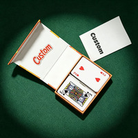 Impression de cartes en couleur, fabrication directe, jeux de cartes personnalisés avec boîte cadeau magnétique, jeux de poker double deck