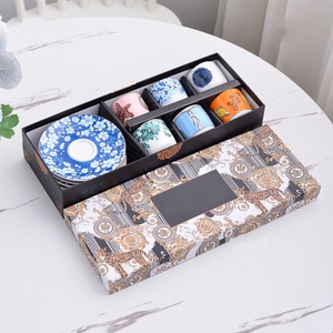 Juego de Taza y Platillo de Café Turco Estilo Europeo, Caja de Regalo, Diseño Retro de Lujo Ligero, Taza y Platillo para Té de la Tarde - Product Image 6