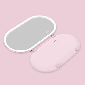 <b>Car</b> Visor Side <b>Mirror</b> Macaron Color Infinitely Dimmable LED Makeup <b>Mirror</b> - Product Image 5