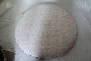 Bandeja/Plato decorativo multiusos tejido de bambú redondo rústico Vintage ecológico hecho a mano para eventos en casa producto de gran oferta - Product Image 3