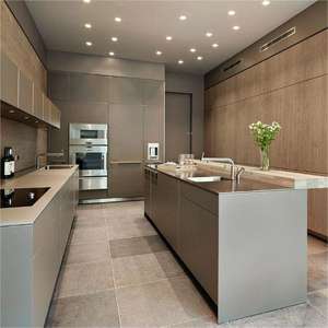 Cuisine complète, design en bois massif, armoires de cuisine modernes, fabrication chinoise - Product Image 1