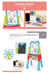 Doppelseitige Magnetische ABS-Kunststoff Verstellbare Staffelei Zeichenbrett Malzubehör Buntes Zeichenspielzeug-Set - Product Image 5