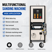 Machine de finition de surface métallique personnalisable, manuelle ou automatique, pour le débavurage, le brossage et le polissage de l'acier inoxydable jusqu'à 400 mm