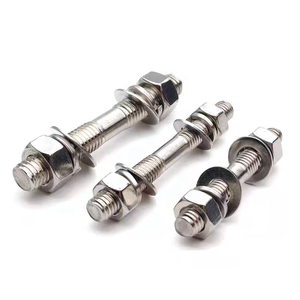 304 thép không gỉ đôi đầu <span class=keywords><strong>Bolt</strong></span> <span class=keywords><strong>Nut</strong></span> thiết lập kết hợp với bu lông ren ở cả hai đầu, thanh ren, và ốc vít - Product Image 5