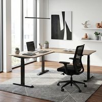 Offre Spéciale : Ensemble de Bureau Exécutif Convertible et Pivotant en L, Design Ergonomique, Poste de Travail Moderne avec Tiroir Intégré